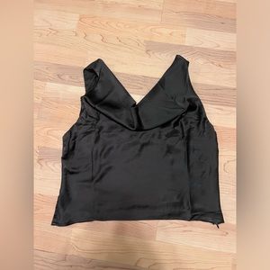 Lulu’s Cowl Neck Satin Top